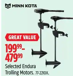 Canadian Tire Selected Endura Trolling Motors offer