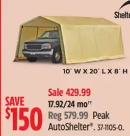 Canadian Tire Peak AutoShelter offer