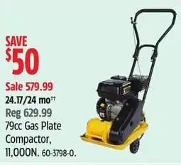 Canadian Tire 79cc Gas Plate Compactor, 11,000N offer