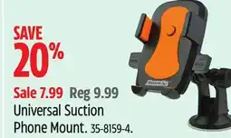 Canadian Tire Armour All Universal Suction Phone Mount offer