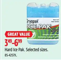 Canadian Tire Hard Ice Pak offer