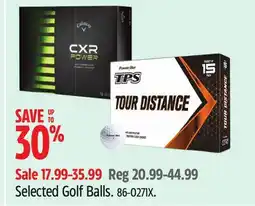 Canadian Tire Selected Golf Balls offer