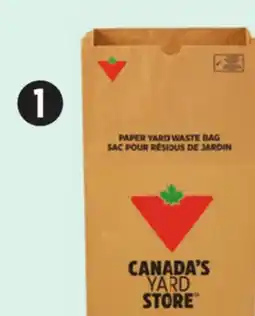 Canadian Tire Yard Waste Bag offer