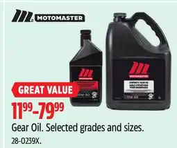Canadian Tire MotoMaster Gear Oil offer