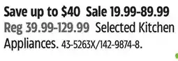 Canadian Tire Selected Kitchen Appliances offer