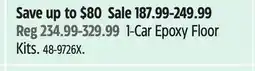 Canadian Tire 1-Car Epoxy Floor Kits offer