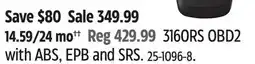 Canadian Tire 3160RS OBD2 with ABS, EPB and SRS offer