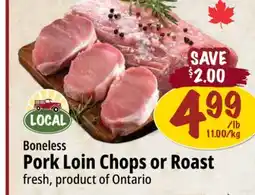 Farm Boy Boneless Pork Loin Chops or Roast offer