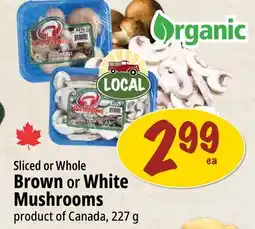 Farm Boy Sliced or Whole Brown or White Mushrooms offer