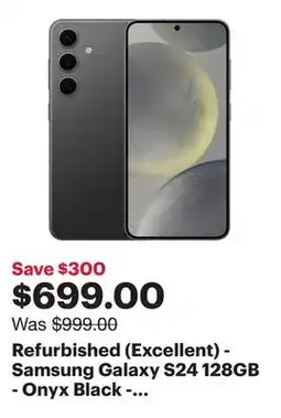 Best Buy Refurbished (Excellent) - Samsung Galaxy S24 128GB - Onyx Black - Unlocked offer