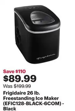 Best Buy Frigidaire 26 lb. Freestanding Ice Maker (EFIC128-BLACK-6COM) - Black offer