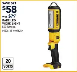 RONA DEWALT BARE LED WORK LIGHT offer