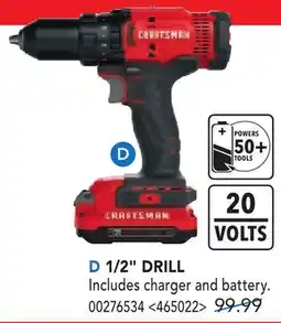 RONA CRAFTSMAN 1/2 DRILL offer