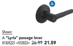 RONA RONA LYRIA PASSAGE LEVER offer