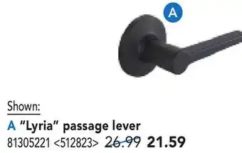 RONA RONA LYRIA PASSAGE LEVER offer