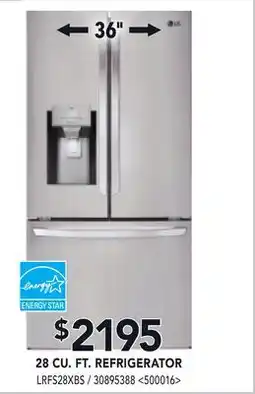 RONA 28 CU. FT. REFRIGERATOR offer