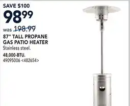 RONA 87 TALL PROPANE GAS PATIO HEATER offer