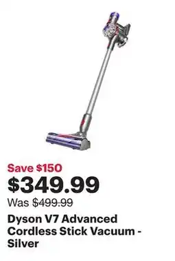 Best Buy Dyson V7 Advanced Cordless Stick Vacuum - Silver offer