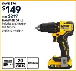RONA DEWALT HAMMER DRILL offer