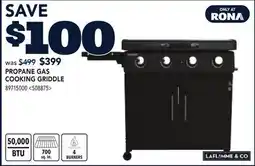 RONA PROPANE GAS COOKING GRIDDLE offer