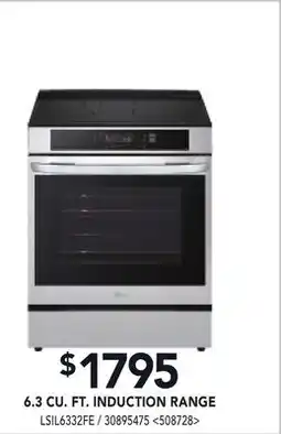 RONA 6.3 CU. FT. INDUCTION RANGE offer