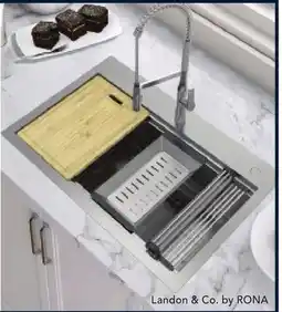 RONA LANDON & CO. STAINLESS STEEL KITCHEN SINKS 31 x 20 offer