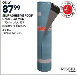 RONA RESISTO SELF-ADHESIVE ROOF UNDERLAYMENT offer