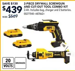 RONA 2-PIECE DRYWALL SCREWGUN AND CUT-OUT TOOL COMBO KIT offer