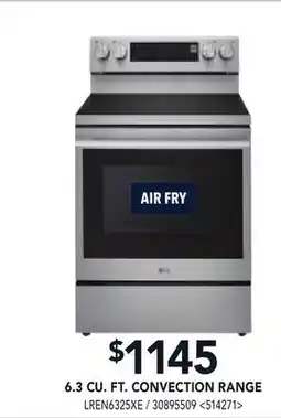 RONA LG 6.3 CU. FT. CONVECTION RANGE offer