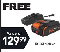 RONA Worx Battery Charger 2A and Battery Power Share 20 V offer