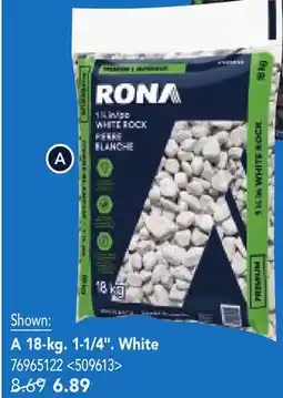 RONA RONA decorative stones 18-kg. 1-1/4. White offer