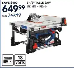 RONA 8-1/2 TABLE SAW offer