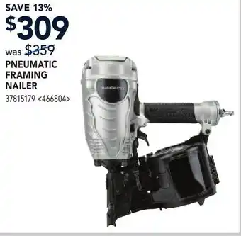 RONA PNEUMATIC FRAMING NAILER offer