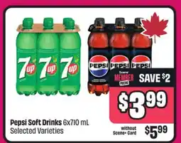 Chalo FreshCo Pepsi Soft Drinks 6x710 mL Selected Varieties offer