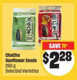 Chalo FreshCo ChaCha Sunflower Seeds 260 g Selected Varieties offer