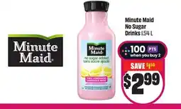 Chalo FreshCo Minute Maid No Sugar Drinks 1.54 L offer