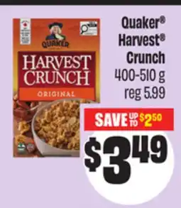 Chalo FreshCo Quaker Harvest Crunch 400-510 g offer