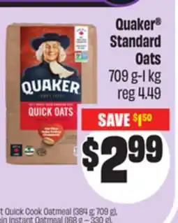 Chalo FreshCo Quaker Standard Oats 709 g-1 kg offer