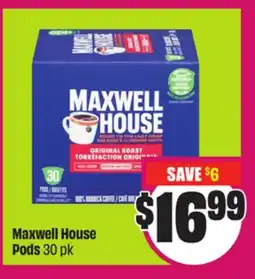 Chalo FreshCo Maxwell House Pods 30 pk offer