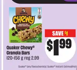 FreshCo Quaker Chewy Granola Bars offer