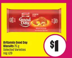 FreshCo Britannia Good Day Biscuits 75g Selected Varieties offer