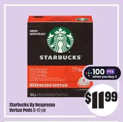 FreshCo Starbucks BY Nespresso Vertuo Pods 8-10 pk offer