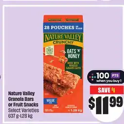 FreshCo Nature Valley Granola Bars or Fruit Snacks Selected Varieties 6.37 g-1.28 kg offer