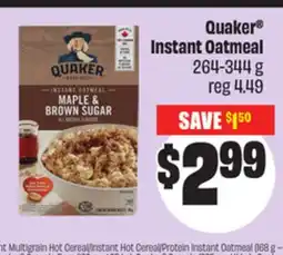 FreshCo Quakers Instant Oatmeal 264-344 g offer