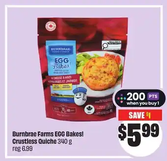 FreshCo Burnbrae Farm EGG Bakes! Crustless Quiche 340 g offer