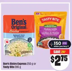 FreshCo Ben's Bistro Express 250 g or Tasty Bite 285 g offer