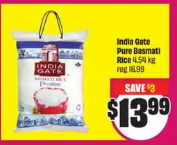 FreshCo India Gate Pure Basmati Rice 4.54 kg offer