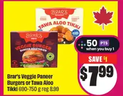 FreshCo Brar's Veggie Paneer Burgers or Tawa Aloo Tikki 690-750 g offer