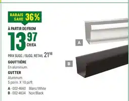 BMR GOUTTIÈRE offer