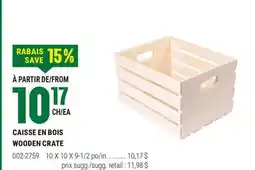 BMR CAISSE EN BOIS offer